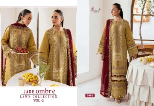 Shree Fabs Jade Ombre Lawn Collection Vol-2 - Image 4