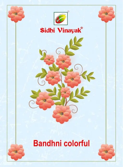 Sidhi Vinayak Pankhi Bandhani Colorful