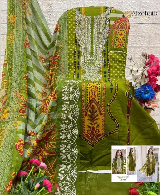 Alzohaib Rubina Vol 1 - Cotton Dupatta - Image 2