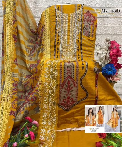 Alzohaib Rubina Vol 1 - Cotton Dupatta - Image 5