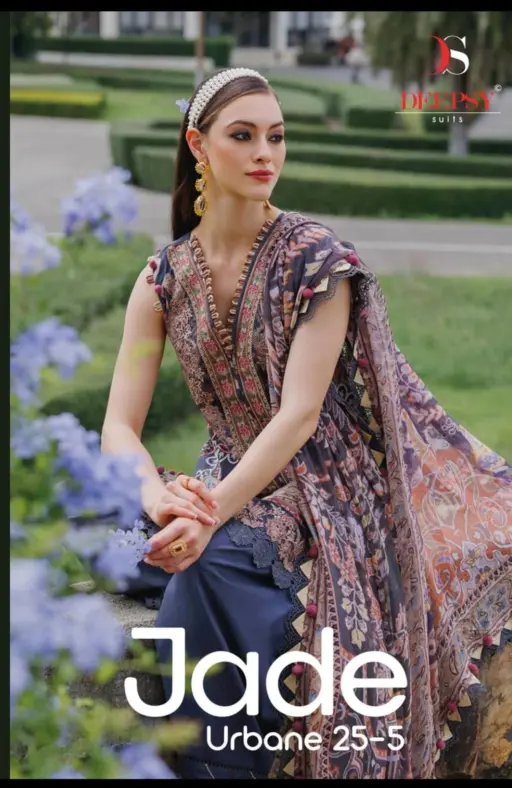 Deepsy Jade Urban Lawn 25 5 - Chiffon Dupatta