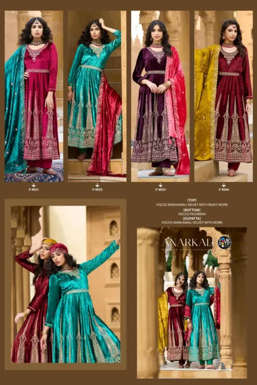 Fourdots Anarkali Makhmal - Image 5