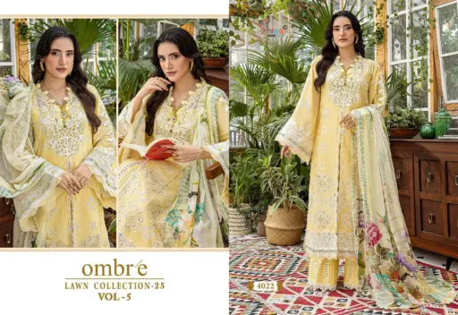 Shree Fabs Ombre Lawn Collection Vol 5 - Image 3