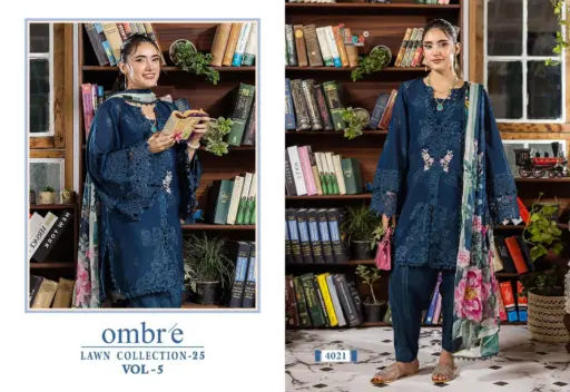 Shree Fabs Ombre Lawn Collection Vol 5 - Image 4