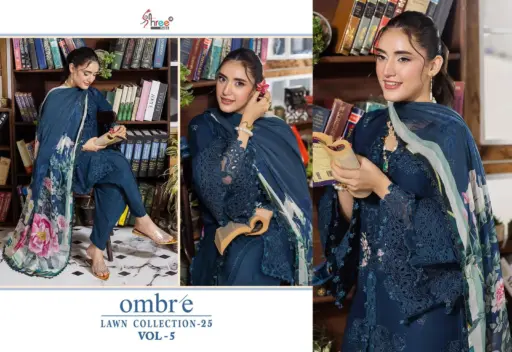 Shree Fabs Ombre Lawn Collection Vol 5 - Image 5